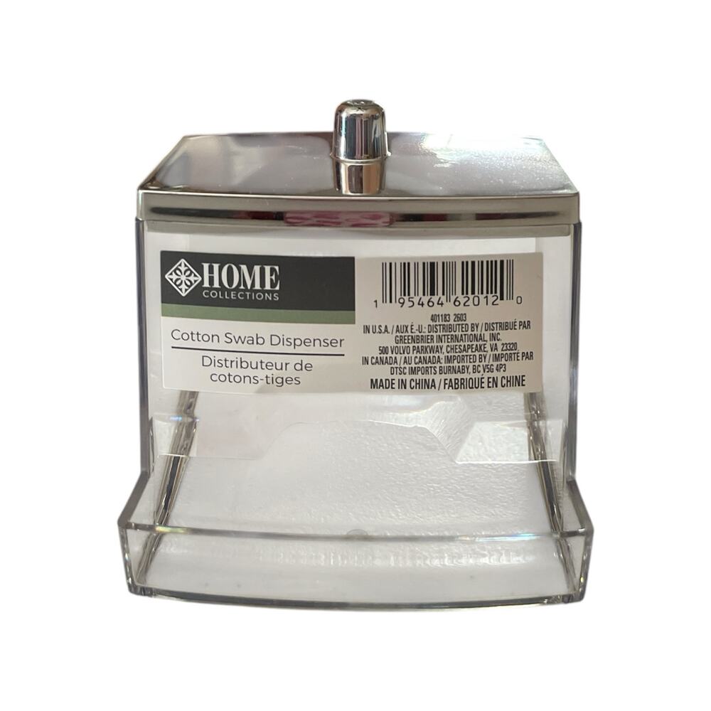 NWT Home Collections Cotton Swab Dispenser - Picture 7 of 7